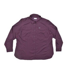 Columbia Women's PFG Shirt Plus Size 2X Long Sleeve Fishing Hiking